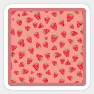 Strawberry summer cocktail Sticker